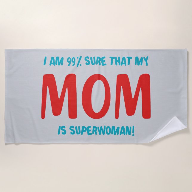 99% Superwoman Strandtuch (Vorderseite)