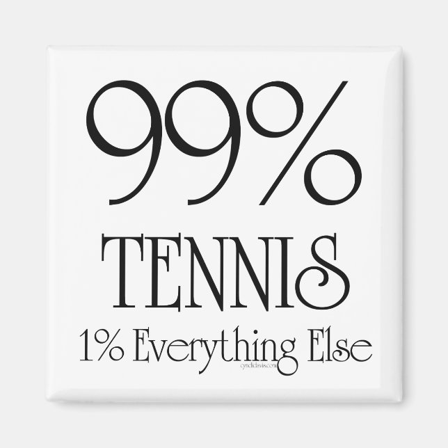 99 % Tennis Magnet (Vorne)