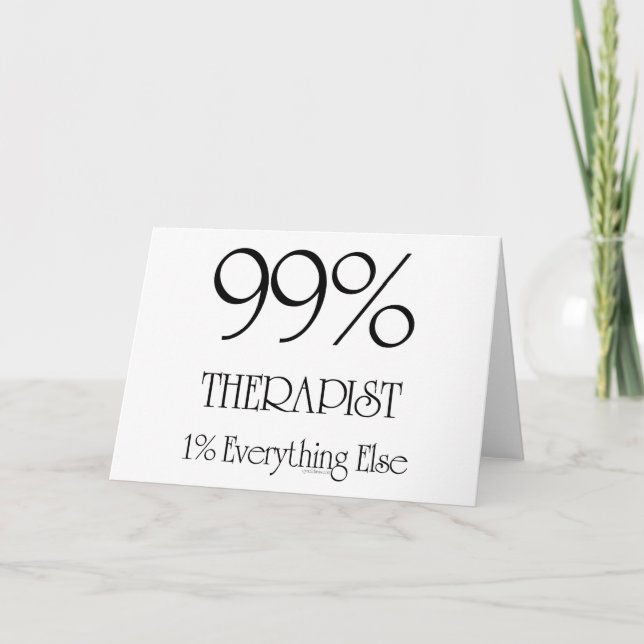 99% Therapeut Karte (Vorderseite)