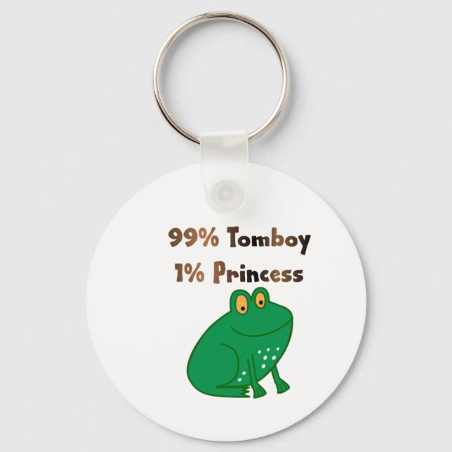 99 % Tomboy 1 % Prinzessin Schlüsselanhänger (Vorderseite)
