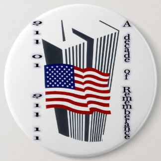 9-11 10. Jahrestag Gedenk Button