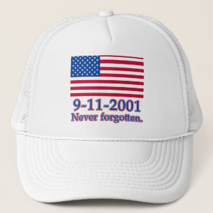 9-11-2001 nie vergessene T-Shirts, Knöpfe Truckerkappe