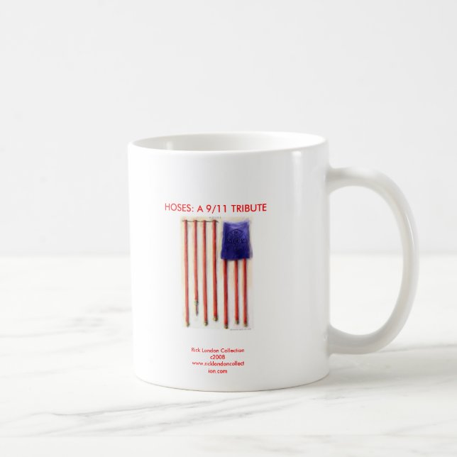 9/11 Amerikanischer Flagge Feuerwehrmann Kaffeetas Kaffeetasse (Rechts)