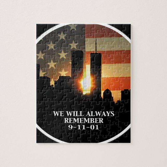 9-11 erinnern Sie sich - wir vergessen nie (Vertikal)