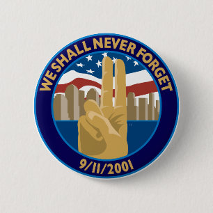 9/11 Erinnerungssymbol-Knopf Button