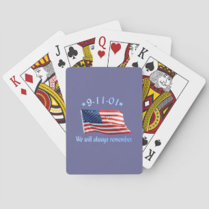 9-11 Gedenkstätte, an die wir uns immer erinnern Spielkarten