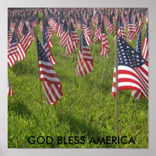 9-11, GOTT BLESS AMERICA POSTER