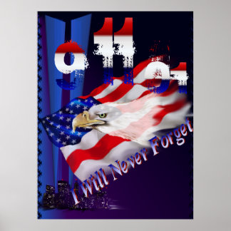 9 11 Ich werde Poster nie vergessen