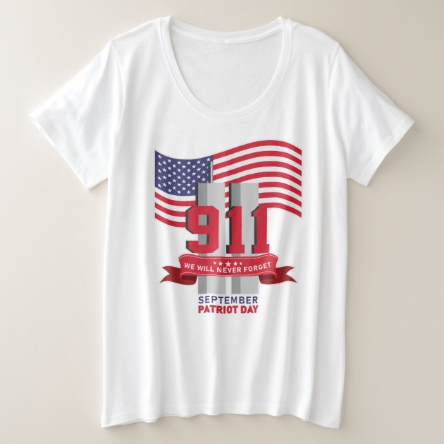 9.11 Journée du Patriote ; N'oubliez jamais (Design devant)