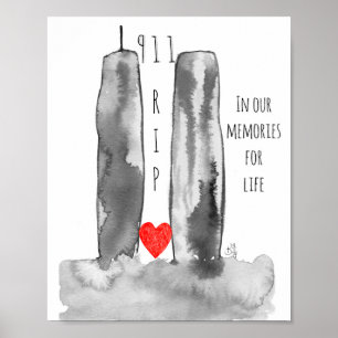 9-11 Poster commémoratif du World Trade Centre