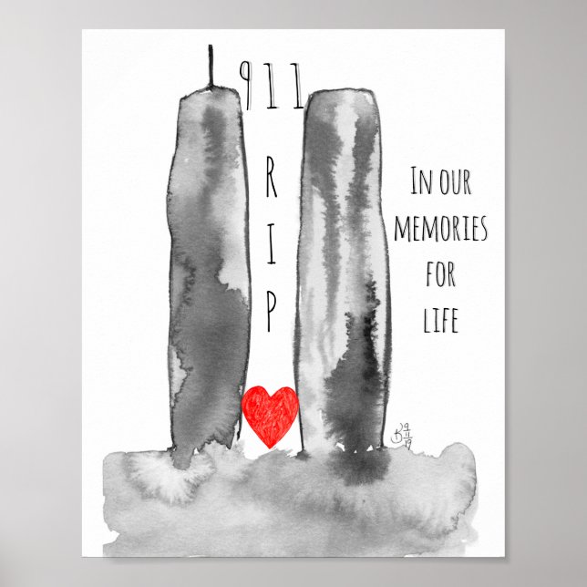 9-11 Poster commémoratif du World Trade Centre (Devant)