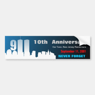 9. /11. September 11th - kundengebundener Autoaufkleber