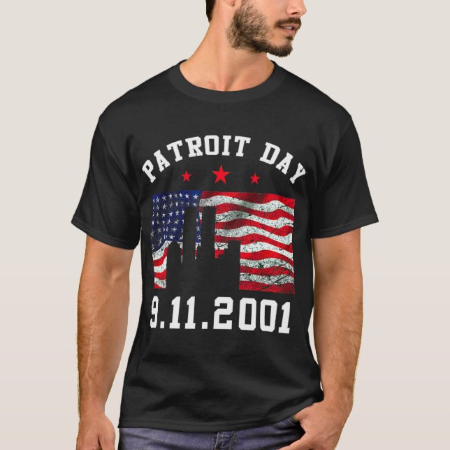 9-11 T-shirt de la Journée Patriot (Devant)