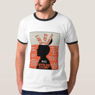 9-11 Wahrheits-offizielle Geschichten-Lügen T-Shirt