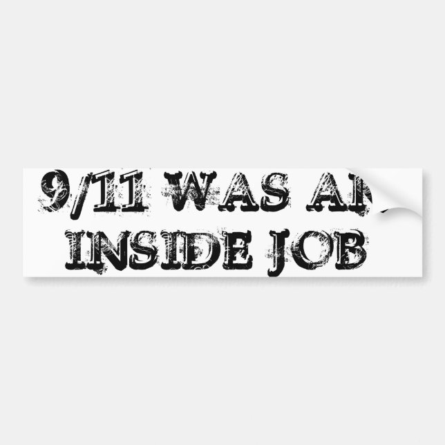 9/11 war ein Autoaufkleber des inneren Jobs (Vorne)