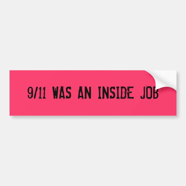 9/11 WAR EIN INSIDER-JOB AUTOAUFKLEBER (Vorne)