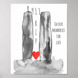 9-11 World Trade Center Memorial Poster