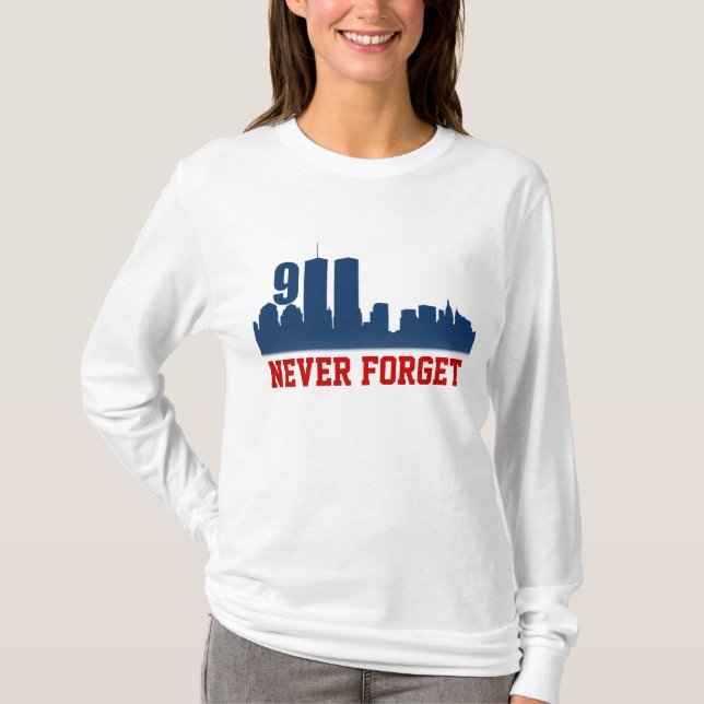 9/11 WTC - Vergessen Sie nie Gedenkt-shirts T-Shirt (Vorderseite)