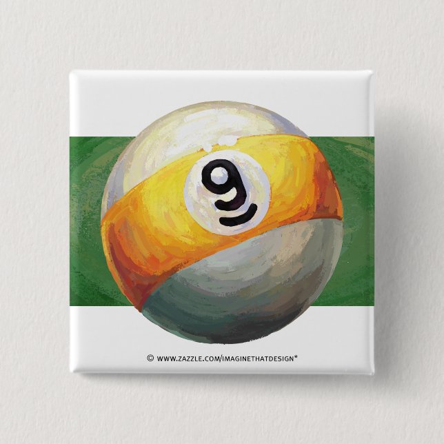 9 Ball Button (Vorderseite)