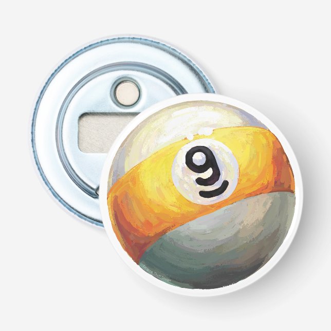9 Ball Flaschenöffner (Vorderseite)