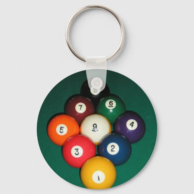 9 Ball Schlüsselanhänger (Vorderseite)