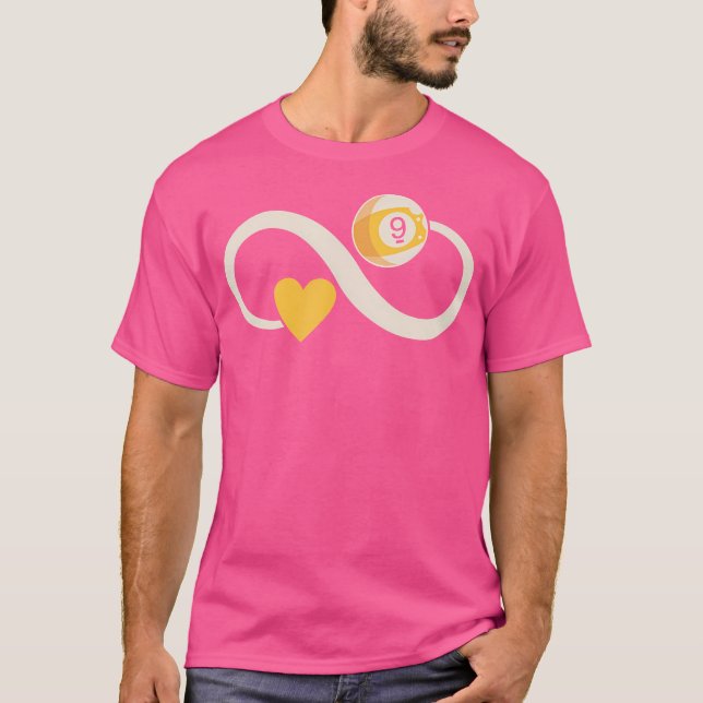 9 Ball Snooker Pool Billard T-Shirt (Vorderseite)