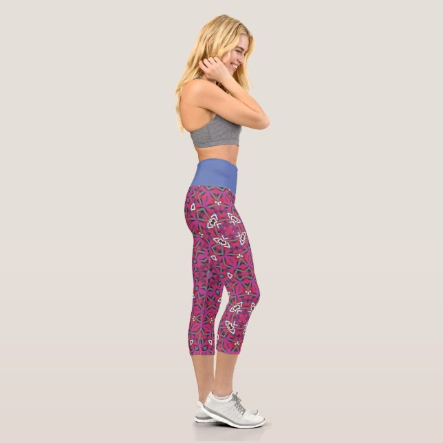 9. Band Kaleidoskop Art 8 Capri Leggings (Rechts)
