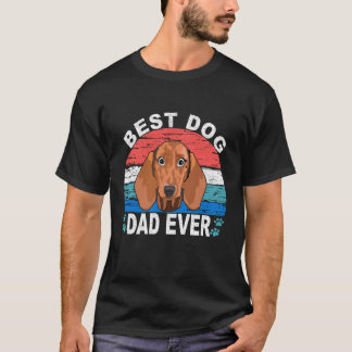 9 Bester Hund Papa Aller Zeiten - Dachshund 180 T-Shirt