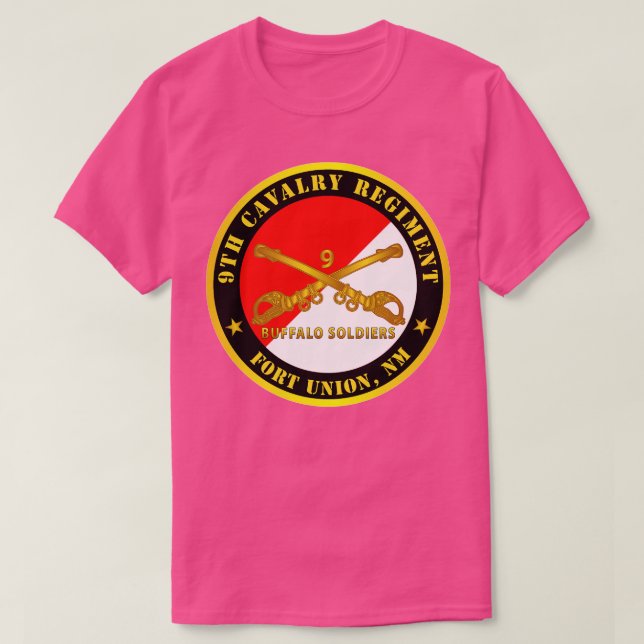 9. Cavalry Regiment Fort Gewerkschaft NM Buffalo S T-Shirt (Design vorne)