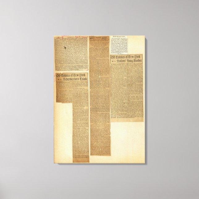 9 Clippings Leinwanddruck (Vorderseite)