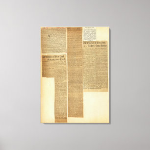 9 Clippings Leinwanddruck