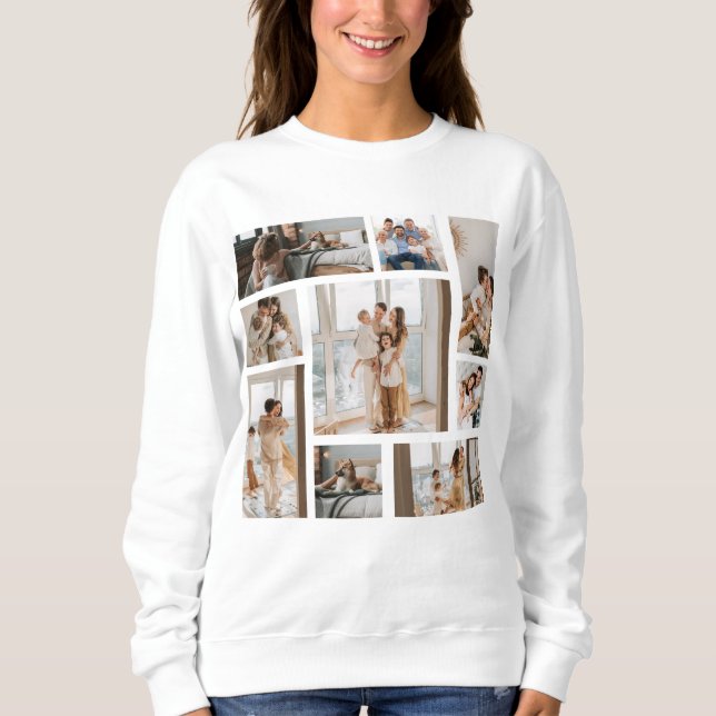 9 Collage photo personnalisé Sweat - shirts à capu (Devant)