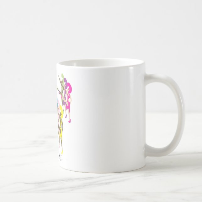 9 Damen-Tanzen Kaffeetasse (Rechts)