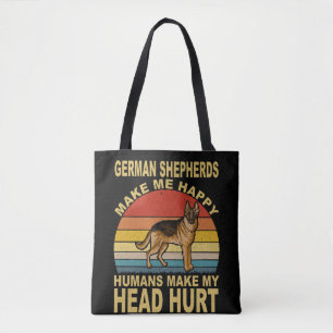 9 Deutsche Schäferhunde machen mich glücklich Mens Tasche