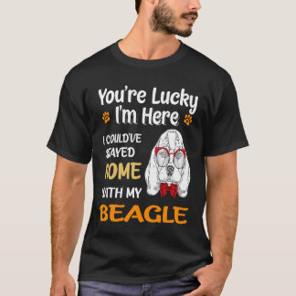 9 Du hast Glück - Zu Hause mit meinem Beagle T-Shirt