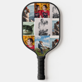 9 Familienfoto personalisierte Collage Pickleball Schläger
