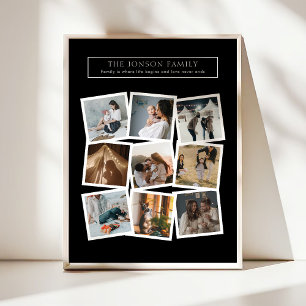 9-Foto-Familien-Collage Poster