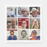 9 Foto Geburtstag Napkin