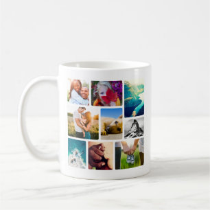 9 Foto Rounded Collage Tasse