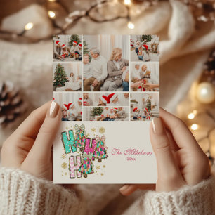 9 Foto Whimsical Ho Ho Ho Weihnachten Familie