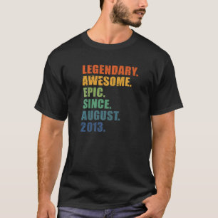 9. Geburtstag August 2011 Boys Girls 9 Jahre Anniv T-Shirt