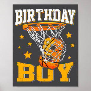 9. Geburtstag Basketball Junge 9 Jahre alter Baske Poster