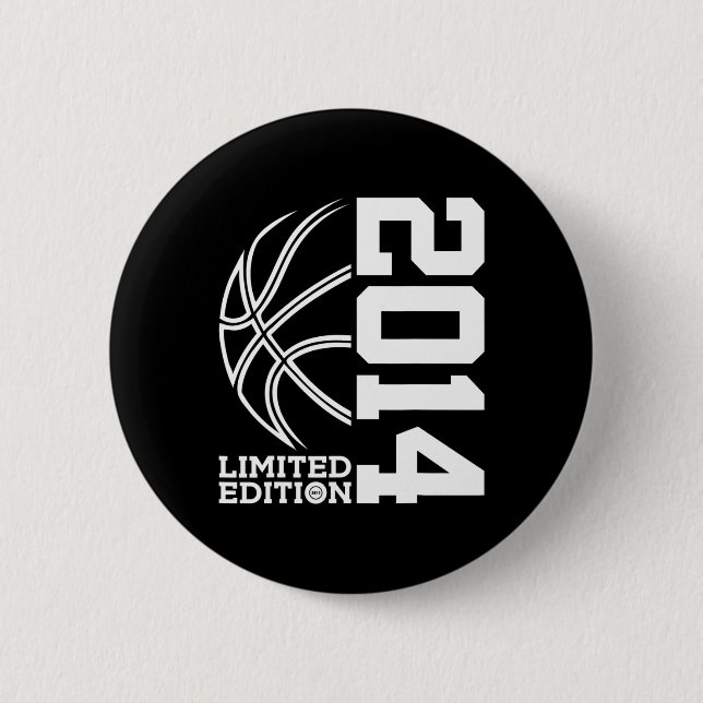 9. Geburtstag Basketball Limited Edition 2014 1 Button (Vorderseite)