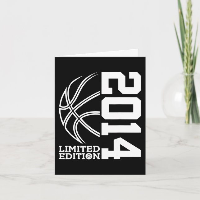 9. Geburtstag Basketball Limited Edition 2014 1 Karte (Vorderseite)