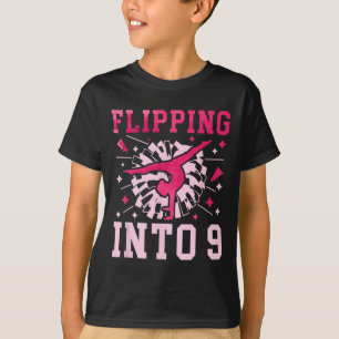 9. Geburtstag Cheerleading Mädchen Neun Jahre alt T-Shirt