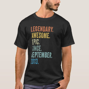 9. Geburtstag Legendary Epic Phantastisch seit Sep T-Shirt
