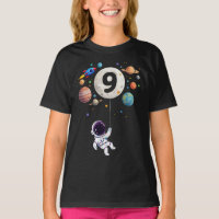 9. Geburtstag Planeten Astronaut 9. Geburtstag