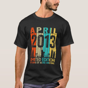 9. Geburtstags Vintage April 2013 Limitierte Aufla T-Shirt