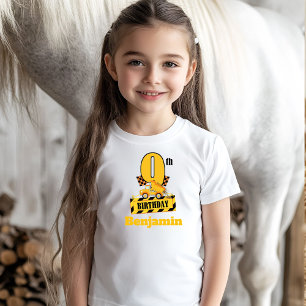 9. Geburtstagsfeier Dump Druck Baustellen Thema Pa T-Shirt