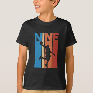 9. Geburtstagsfeier Neun 9 Jahre alte Sketll Kinde T-Shirt